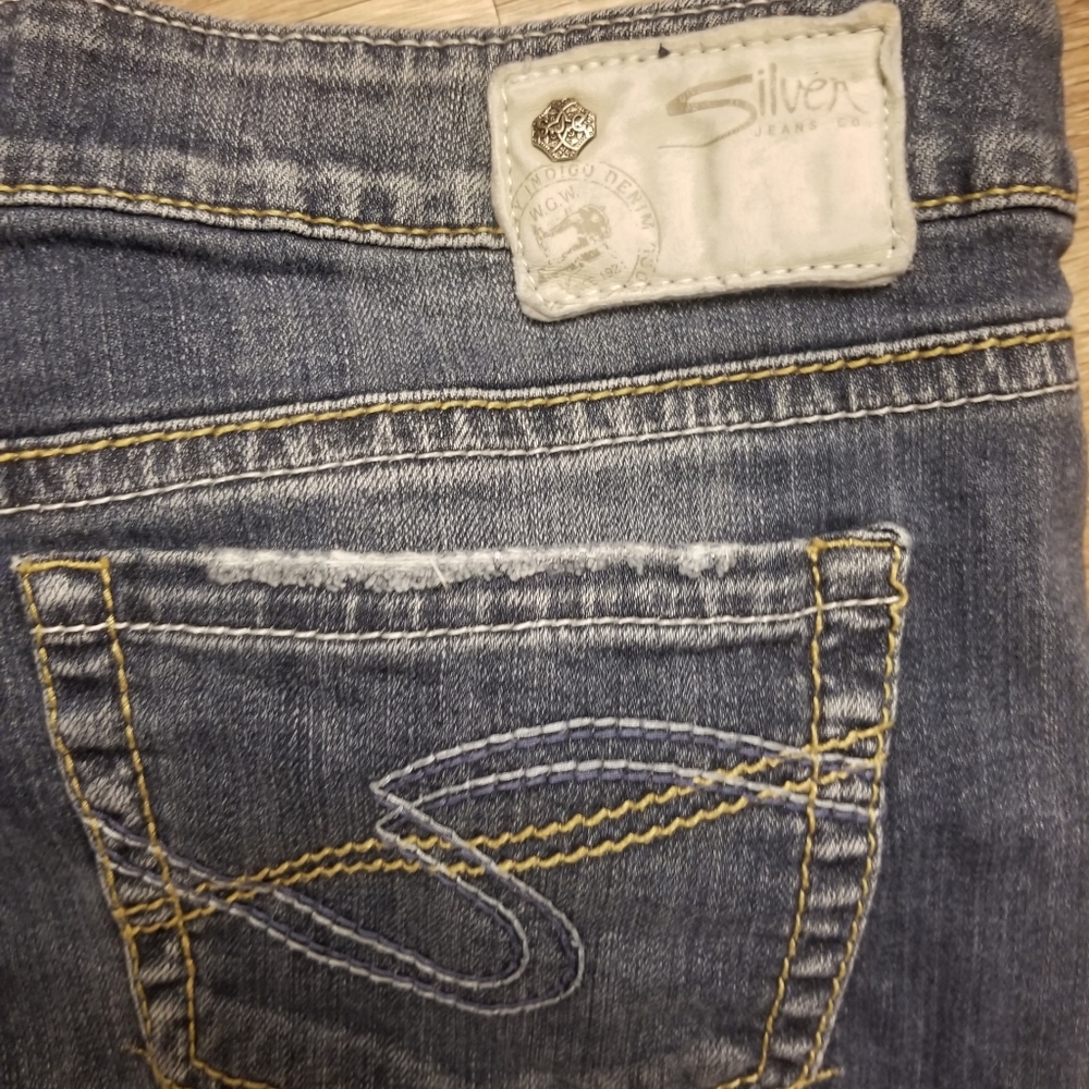 Silver Jean Shorts "Toni"